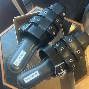 Steve Madden Black Women's Sandals